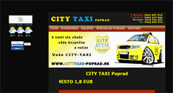 Desktop Screenshot of citytaxi-poprad.sk